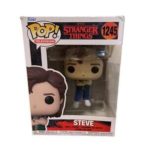 New Funko Pop Television Netflix Stranger Thing Steve 1245 Vinyl Figure